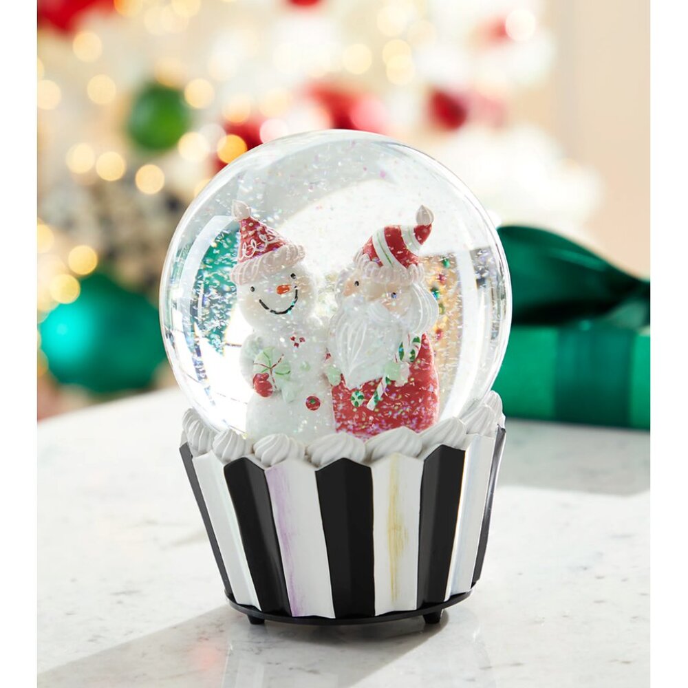 MacKenzie-Childs Holiday Sweets Christmas Snow Globe